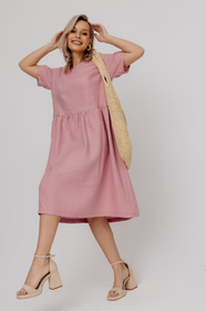 Льняной жакет Синий Лен